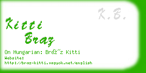 kitti braz business card